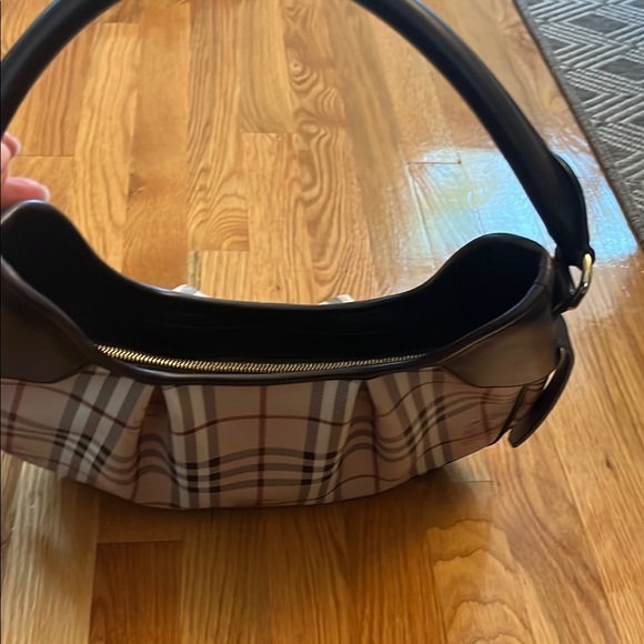 Burberry Haymarket Coated Canvas Hobo - Picture 7 of 7